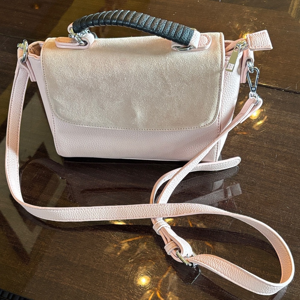 Madison West Pink and Black Crossbody Bag